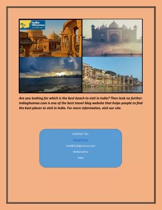 Best Travel Blog Website In India | India ghumoo