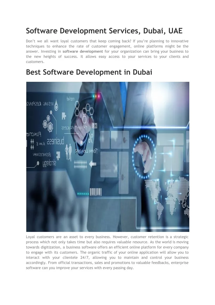 software development services dubai uae