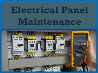 Electrical Panel Maintenance