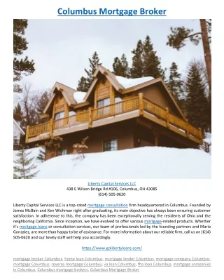 columbus mortgage broker