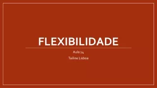 Flexibilidade