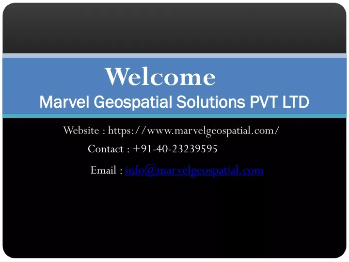 marvel geospatial solutions pvt ltd