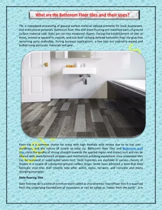 tile is completed processing of ground surface