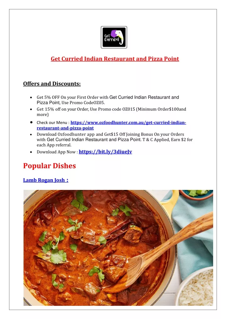 get curried indian restaurant and pizza point