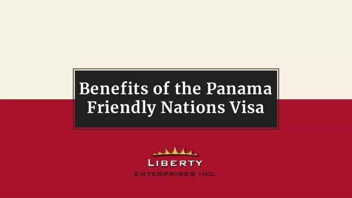 benefits of the panama friendly nations visa