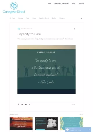 Capacity to care