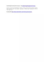 Android App Development Company - Get Android App Development Services - slide 1