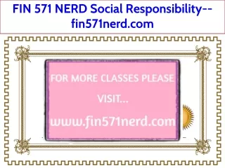 FIN 571 NERD Social Responsibility--fin571nerd.com