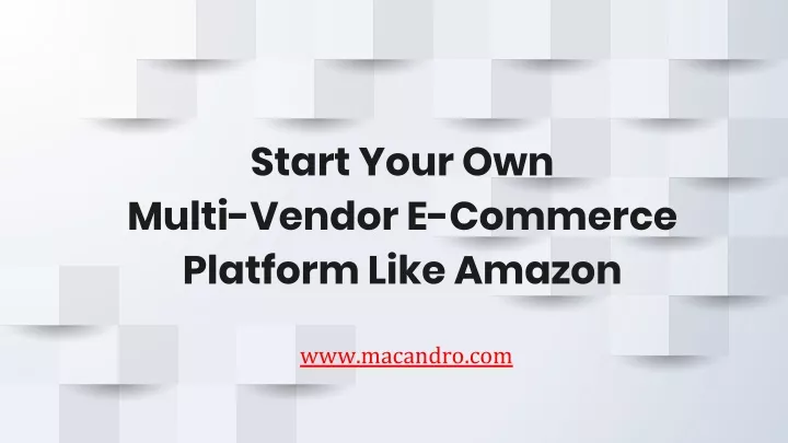 start your own multi vendor e commerce platform