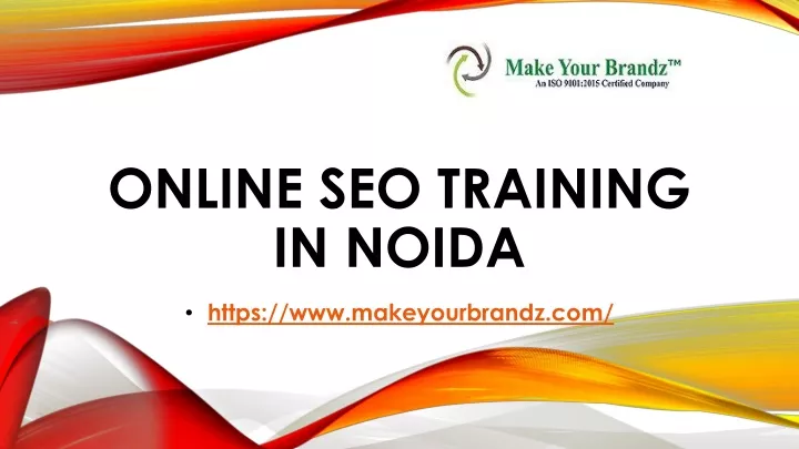 online seo training in noida