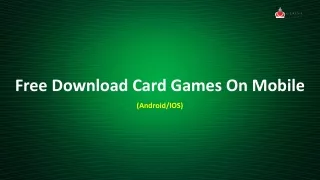 Best Free Download Card Games On Mobile (Android/IOS)