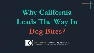 why california leads the way in dog bites