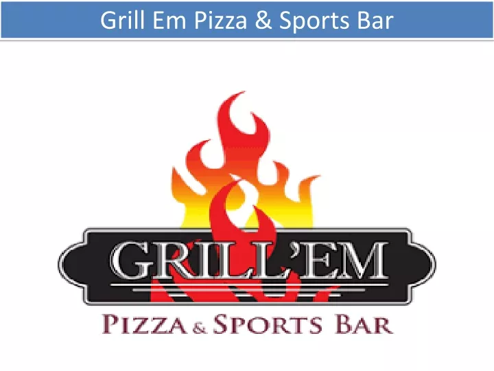 grill em pizza sports bar