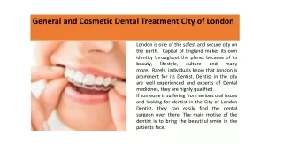 Cosmetic Dental Treatment