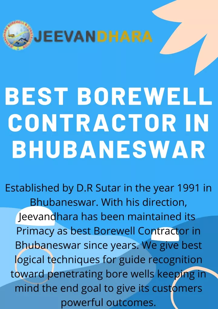 best borewell contractor in bhubaneswar