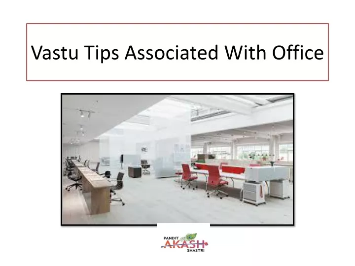 vastu tips associated with office
