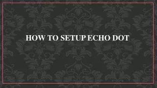 Echo Dot Setup | Alexa Echo Dot Setup