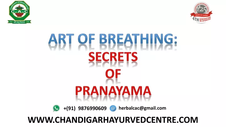 art of breathing secrets of pranayama