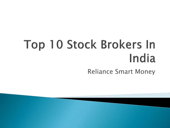 top 10 stock brokers in india