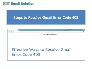 steps to resolve gmail error code 403