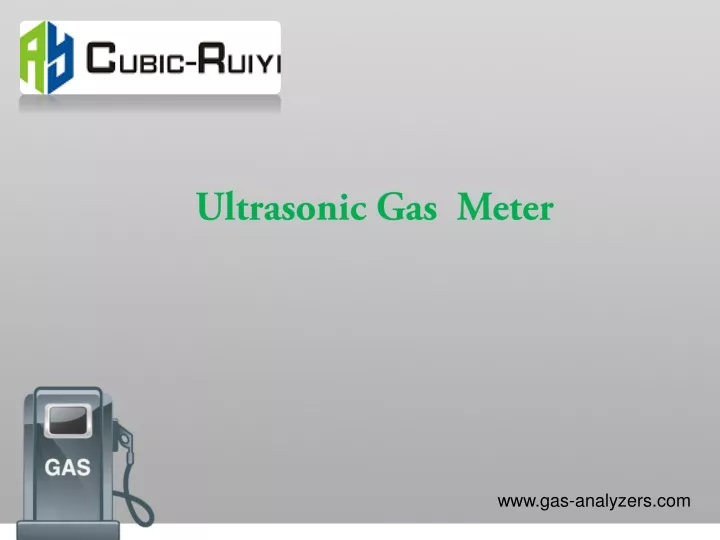 ultrasonic gas meter