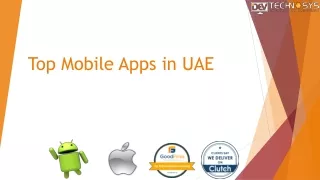 Top Mobile Apps In UAE