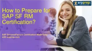 how to prepare for sap sf rm certification
