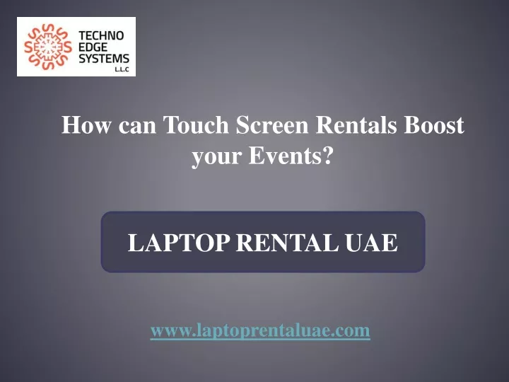 how can touch screen rentals boost your events