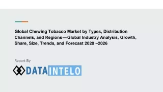 global chewing tobacco market by types