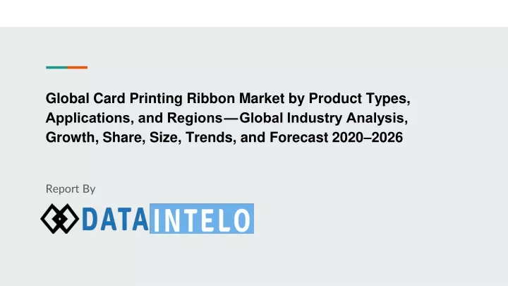 global card printing ribbon market by product