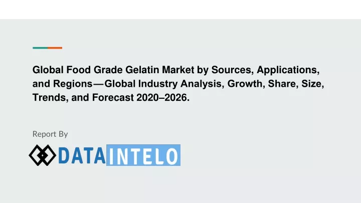 global food grade gelatin market by sources