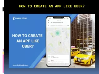 how to create an app like uber