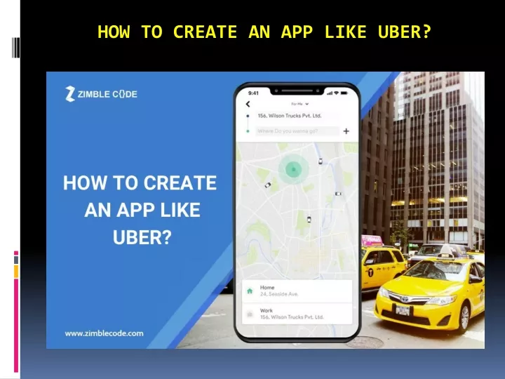 how to create an app like uber