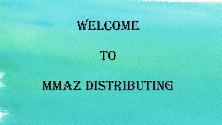 welcome to mmaz distributing