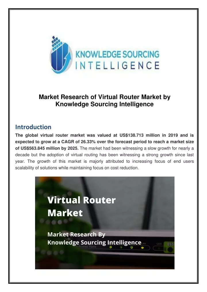 market research of virtual router market
