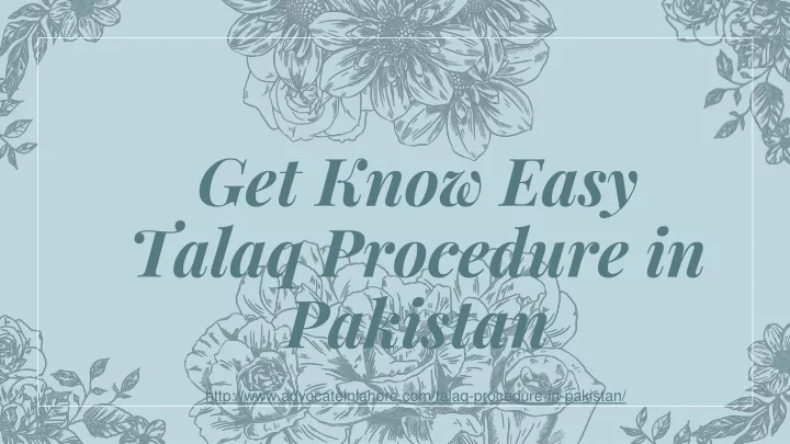 get know easy talaq procedure in pakistan