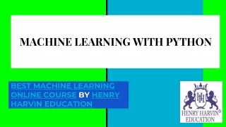 Machine Learning with Python