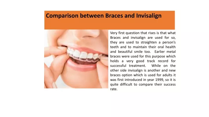 comparison between braces and invisalign