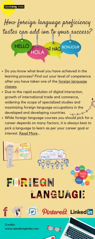 How foreign language proficiency tastes can add ion to your success?