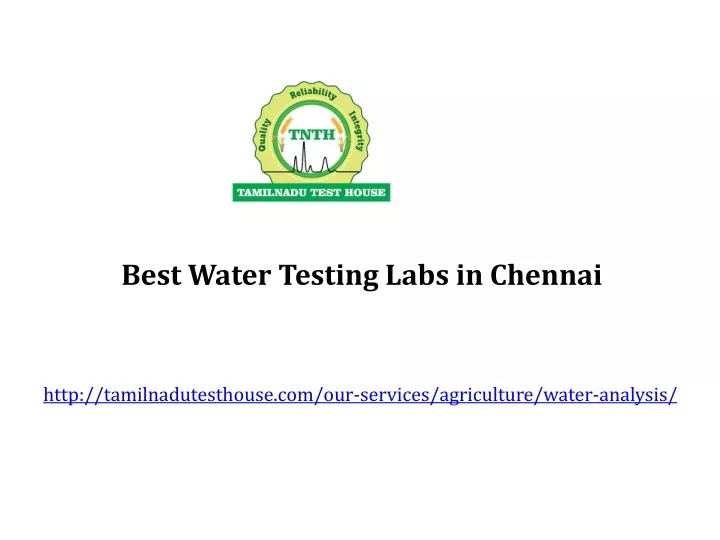 best water testing labs in chennai