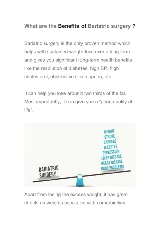 Bariatric Surgery in Delhi