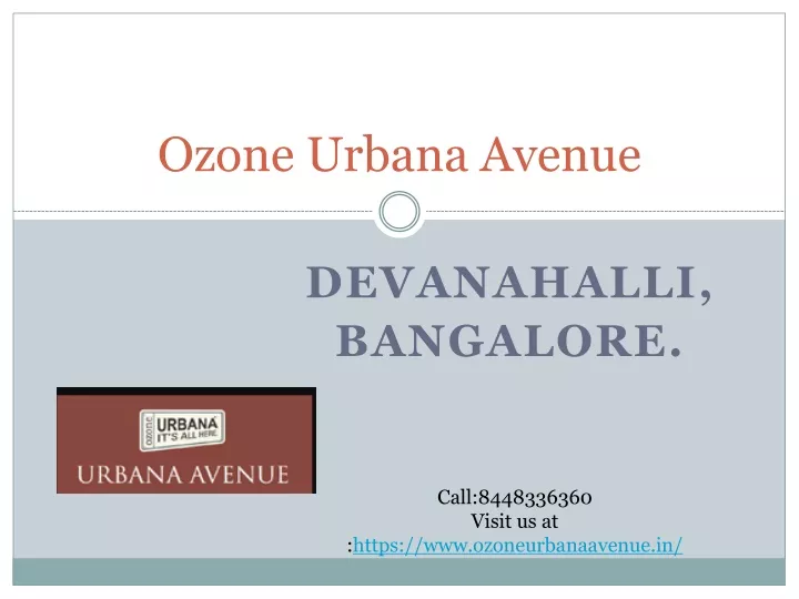 ozone urbana avenue