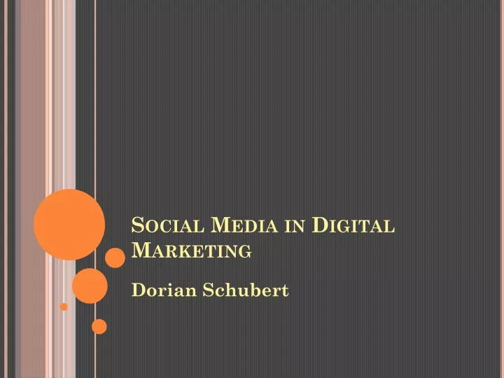 social media in digital marketing