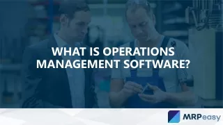 what is operations management software
