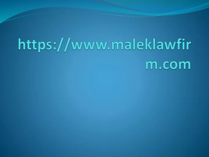 https www maleklawfirm com