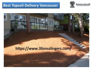 Best Topsoil Delivery Vancouver