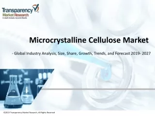 microcrystalline cellulose market