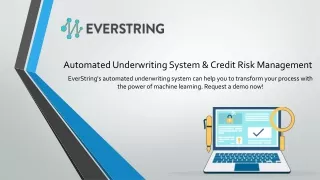 Automated Underwriting System & Credit Risk Management | EverString