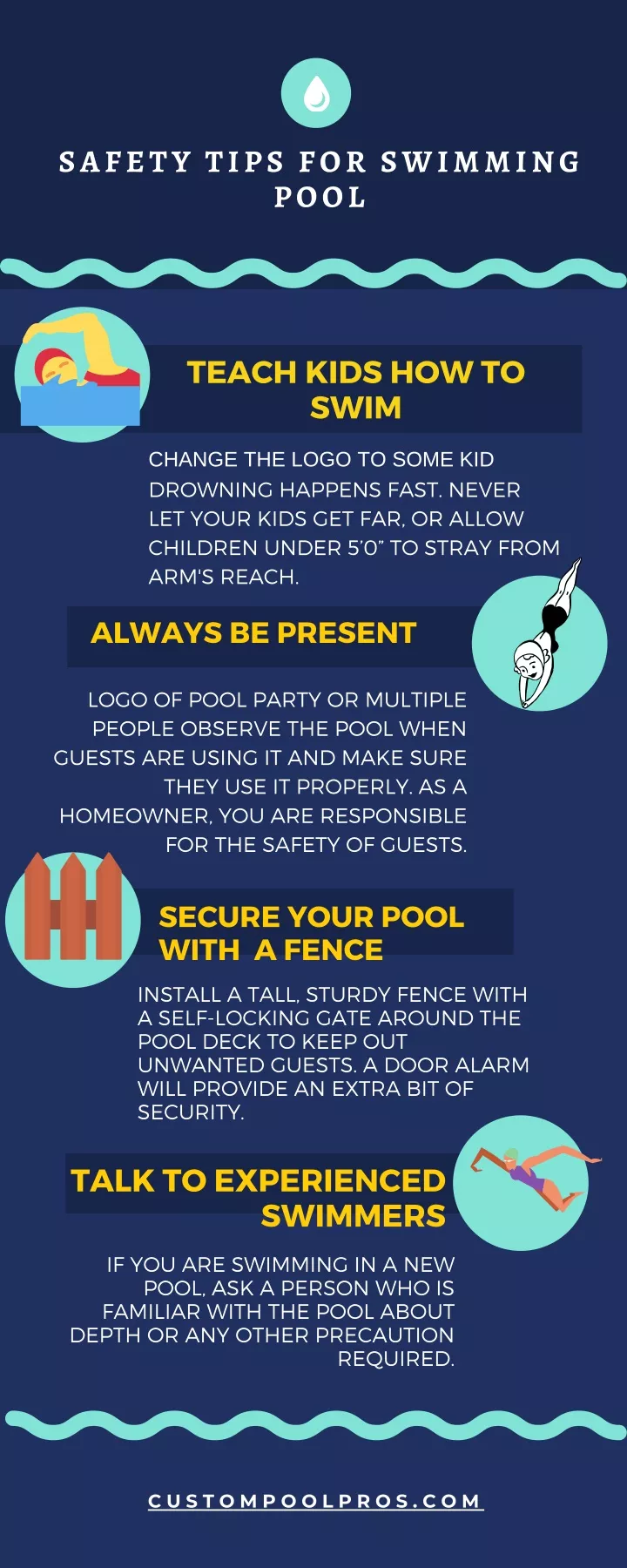 safety tips for swimming pool