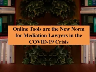 Mediation Lawyers in the COVID-19 Crisis